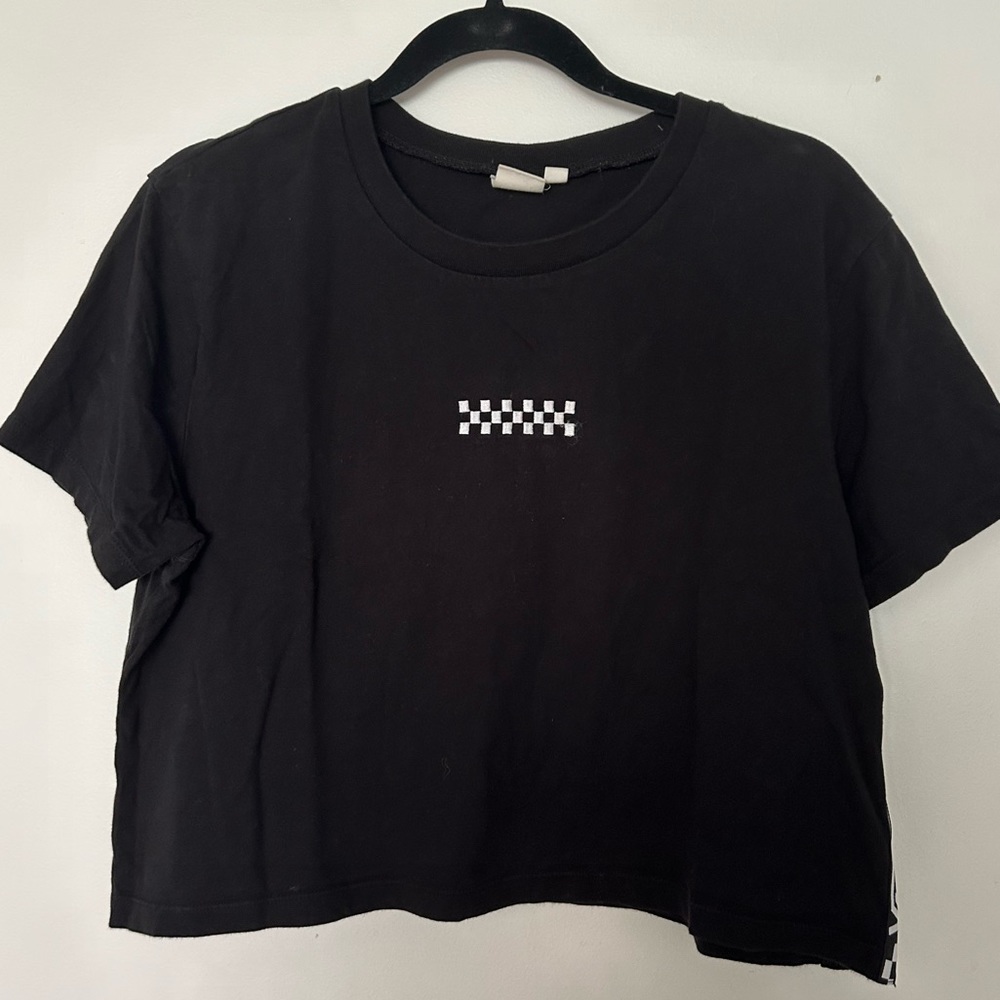 Vans Black Logo Crop Top
